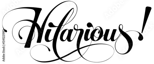 Hiarious - custom calligraphy text