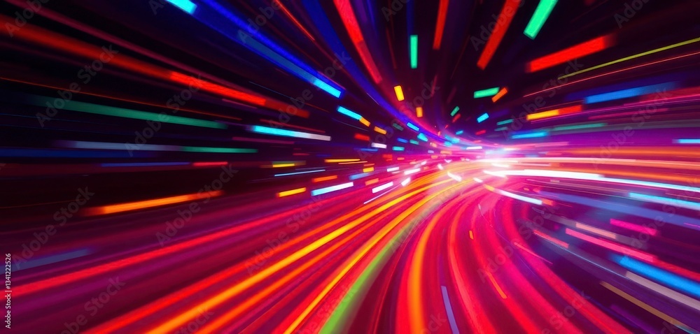 Abstract streaks of light, vibrant colors blurred in motion, futuristic digital aesthetic, motion blur, abstract background Abstract streaks of light, vibrant colors blurred in motion, futuristic digital aesthetic, motion blur, abstract background