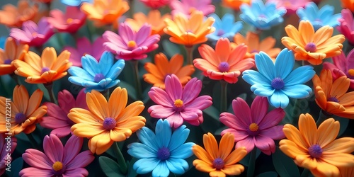 colorful flowers background