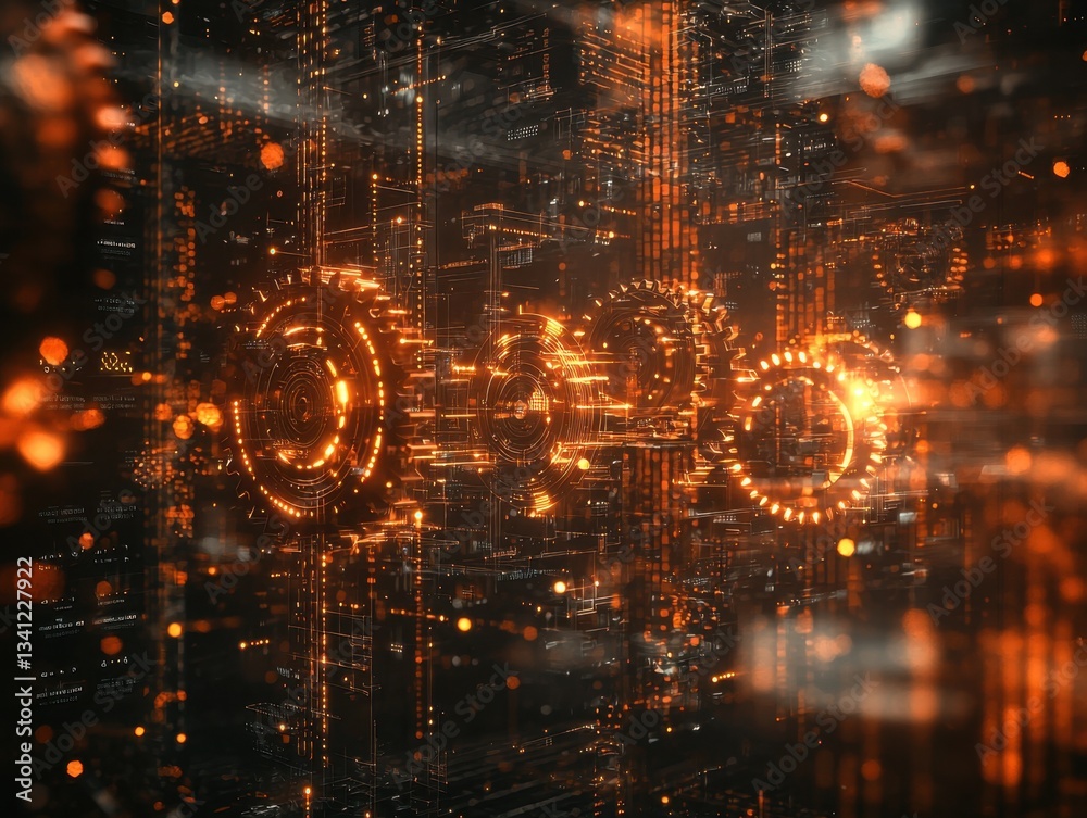 A vibrant digital landscape featuring intricate patterns and glowing elements, evoking a sense of technological advancement and innovation. A vibrant digital landscape featuring intricate patterns and glowing elements, evoking a sense of technological advancement and innovation.