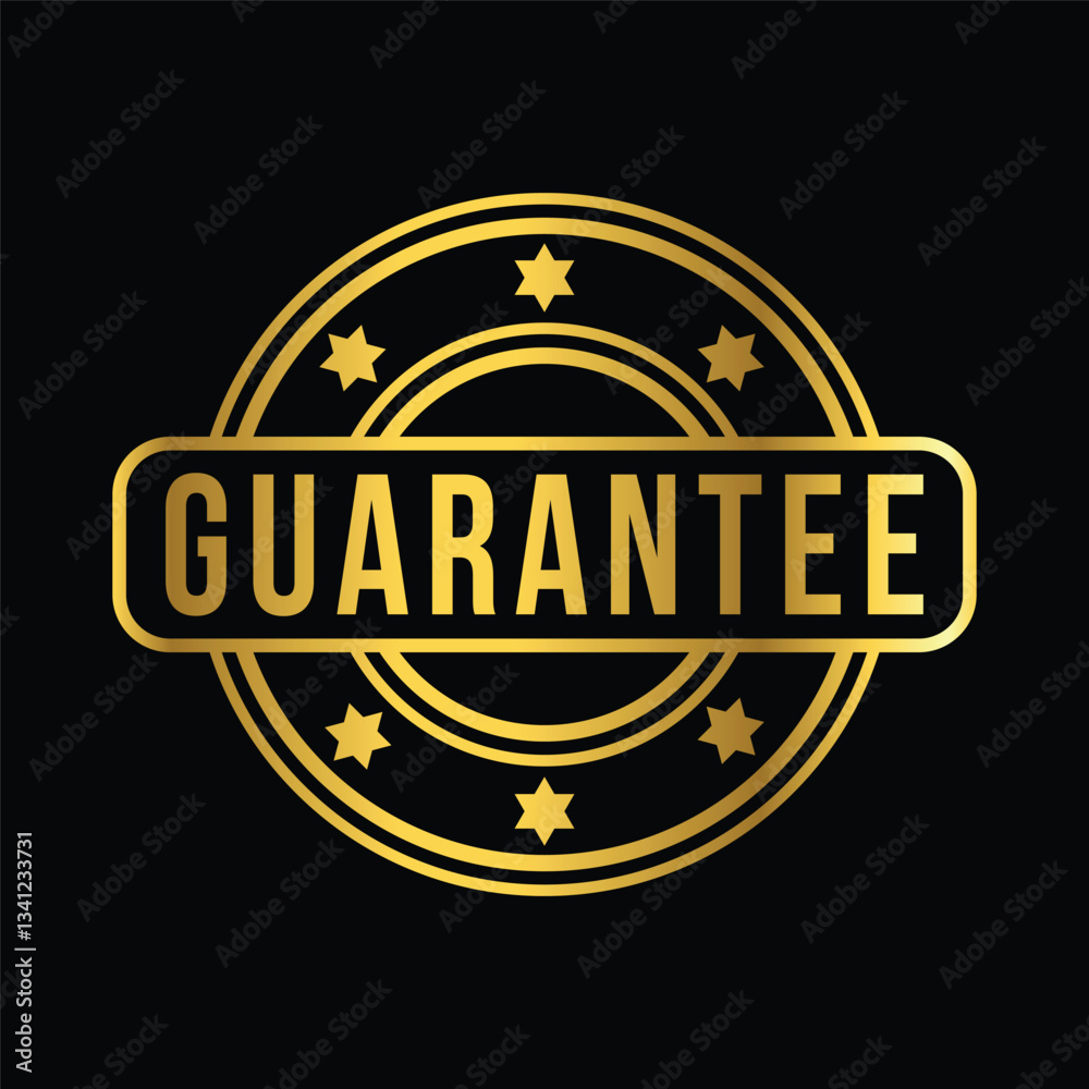 gold color guarantee rubber stamp, icon, flat, design, vector, illustrations, education, style, trendy, collections gold color guarantee rubber stamp, icon, flat, design, vector, illustrations, education, style, trendy, collections