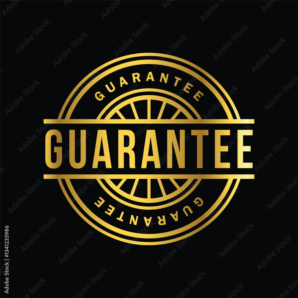 gold color guarantee rubber stamp, icon, flat, design, vector, illustrations, education, style, trendy, collections gold color guarantee rubber stamp, icon, flat, design, vector, illustrations, education, style, trendy, collections