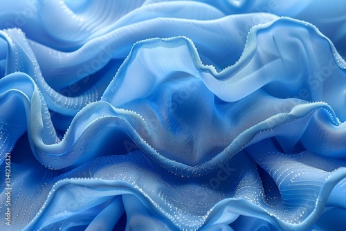 Dynamic abstract blue background featuring shimmering lines and ample text space for creative use