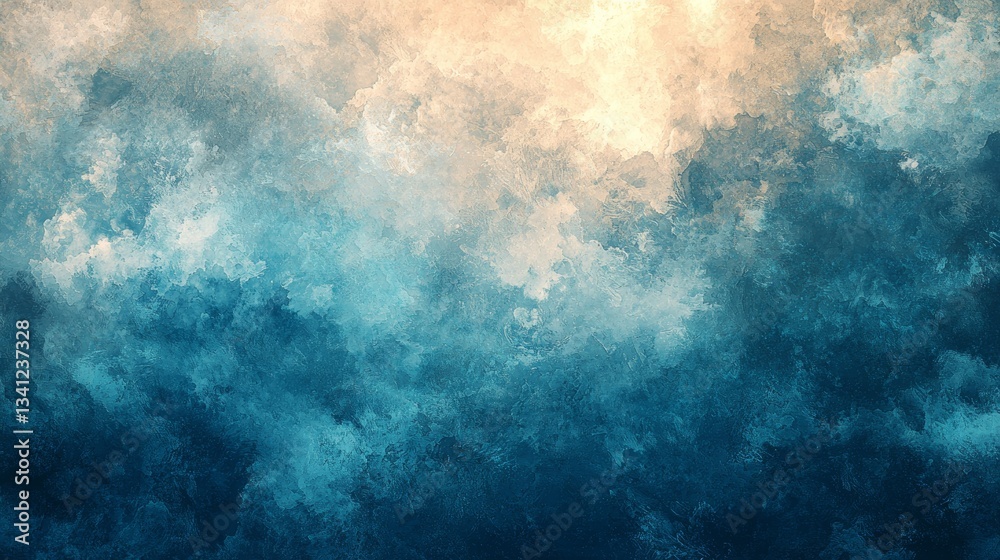 Obraz premium Abstract Blue Beige Textured Background