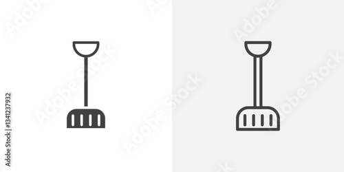 Snow shovel icons design. vector icons for ui designs