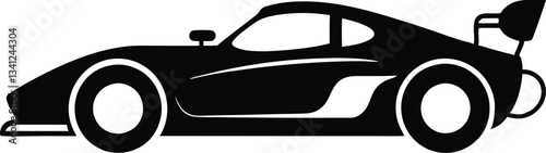 racing car vector silhouette,racing car icon