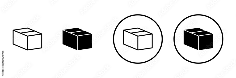 Box icon vector. box sign and symbol, parcel, package Box icon vector. box sign and symbol, parcel, package