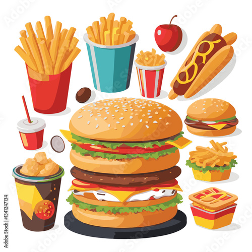 cheese, food, fries, restaurant, sauce, cheeseburger, fasrfood, patty, grilled, hamburger, healthy, hungry, isolated, junk, ketchup, meat, salad, potato, red, gourmet, sandwich, sesame, snack, table, 