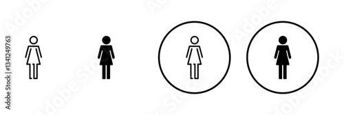 Female icon vector. woman sign and symbol