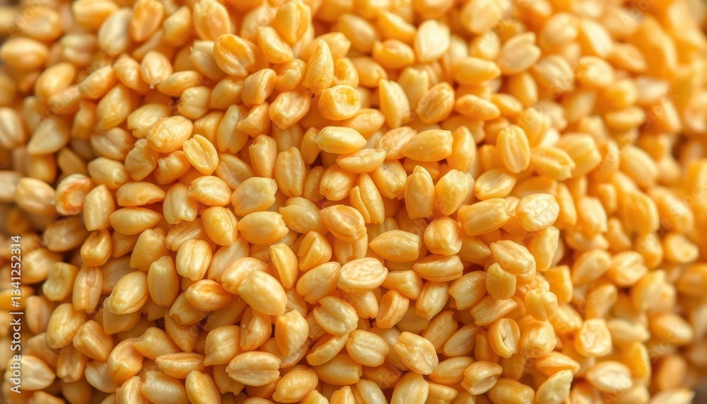 Close-up of raw spelt grain texture, revealing its natural surface details, photography, ingredient Close-up of raw spelt grain texture, revealing its natural surface details, photography, ingredient