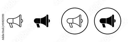 Megaphone icon vector. Loudspeaker sign and symbol
