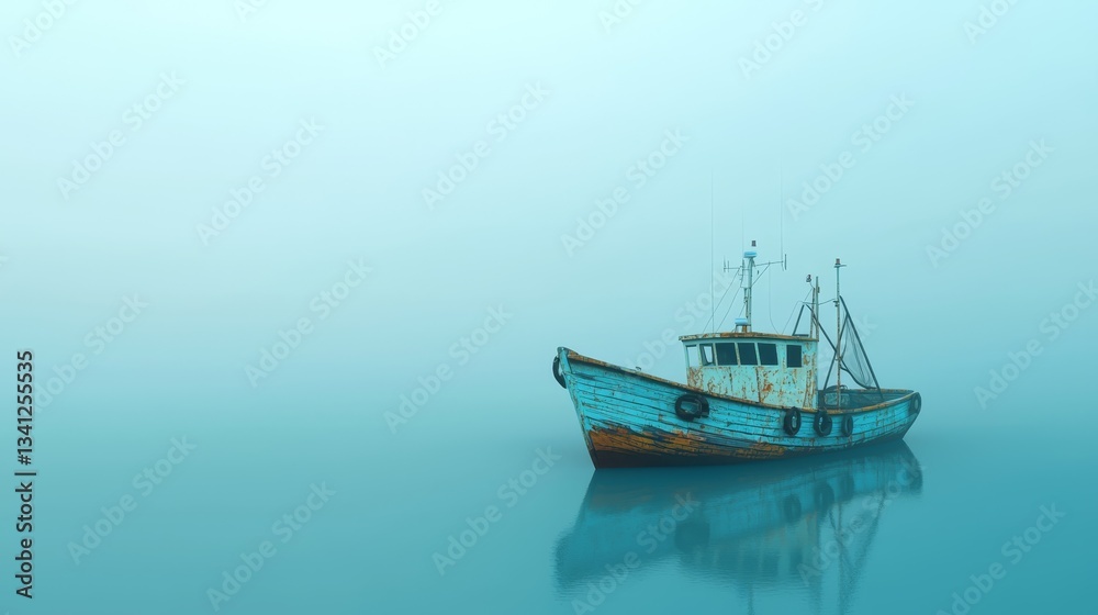 Tranquil scene of boat gracefully sailing across the vast expanse of water scenic Tranquil scene of boat gracefully sailing across the vast expanse of water scenic