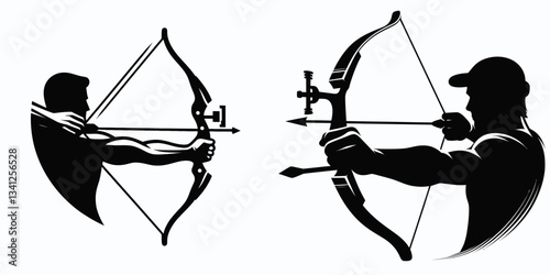 Sport Archery Bow hand positioning silhouette dictates accuracy; perfect form grants arrows their truest flight to the target.