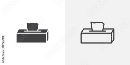 Box tissue icons design. vector icons for ui designs