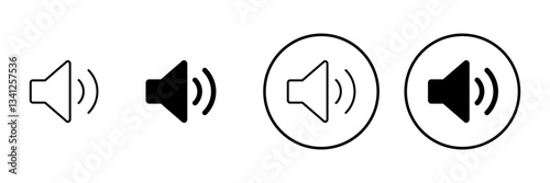 Speaker icon vector. volume sign and symbol. loudspeaker icon. sound symbol