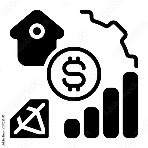 Asset icon, glyph icon style