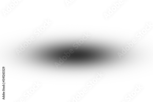 Shadow effect realistic round overlay effect isolated on transparent background. Product shadow effect PNG