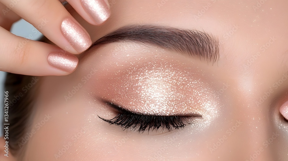 Glamour Beauty Portrait of Elegant Woman with Flawless Makeup Soft Golden Lighting Bold Eyeshadow and Glossy Trendy Aesthetic Showcasing Confidence and High End Fashion Beauty Glamour Beauty Portrait of Elegant Woman with Flawless Makeup Soft Golden Lighting Bold Eyeshadow and Glossy Trendy Aesthetic Showcasing Confidence and High End Fashion Beauty