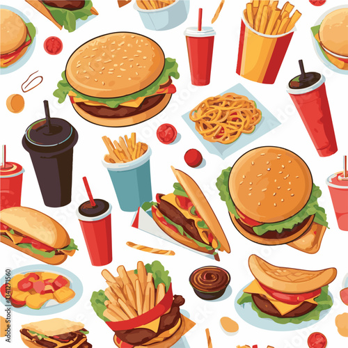 fastfood, fast, snack, food, meal, background, delicious, dinner, lunch, fat, american, unhealthy, burger, menu, restaurant, junk, isolated, meat, tasty, cheeseburger, set, hamburger, sandwich, cuisin