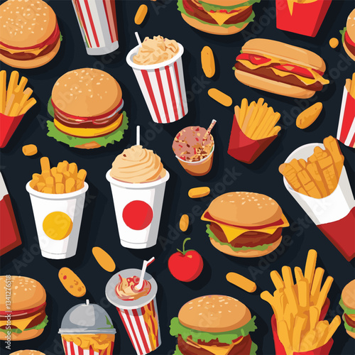 fastfood, fast, snack, food, meal, background, delicious, dinner, lunch, fat, american, unhealthy, burger, menu, restaurant, junk, isolated, meat, tasty, cheeseburger, set, hamburger, sandwich, cuisin