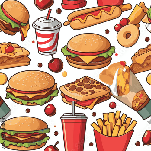 fastfood, fast, snack, meal, food, delicious, background, dinner, lunch, american, fat, burger, unhealthy, isolated, junk, menu, restaurant, meat, set, hamburger, cheeseburger, tasty, chicken, eat, cu