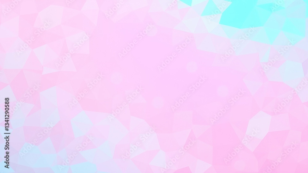 Obraz premium Abstract Pastel Pink and Blue Geometric Polygonal Background