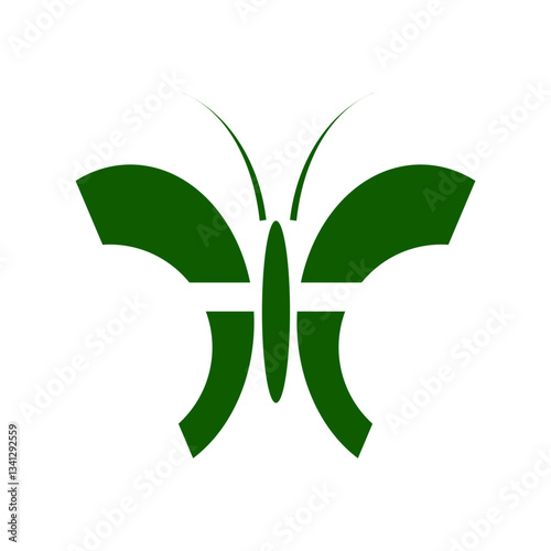 green cross on white background