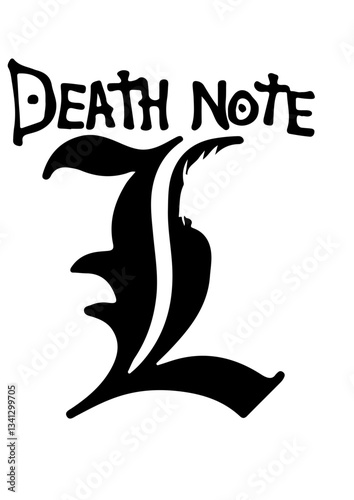 Death Note L SVG Design – Iconic Death Note Artwork for T-Shirts, Posters, Mugs, and Personalized Gifts