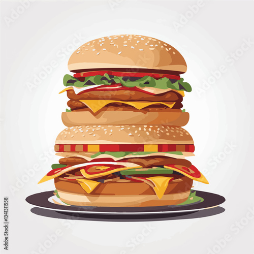 fastfood, fast, snack, food, meal, delicious, background, lunch, dinner, fat, american, burger, unhealthy, restaurant, meat, isolated, junk, menu, cheeseburger, tasty, set, hamburger, sandwich, cuisin