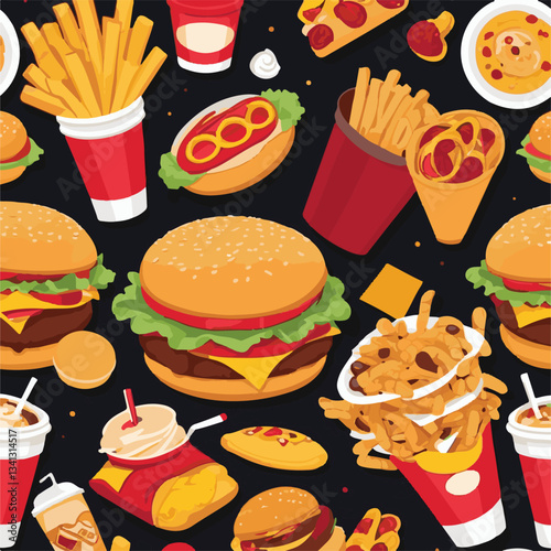 fastfood, fast, snack, food, meal, delicious, background, lunch, dinner, fat, american, burger, unhealthy, restaurant, meat, isolated, junk, menu, cheeseburger, tasty, set, hamburger, sandwich, cuisin