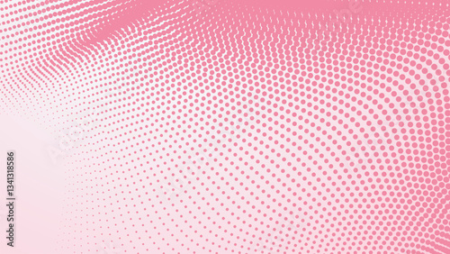 Pastel pink with halftone dot abstract background for backdrop