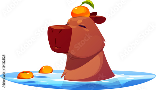 Capybara in Water