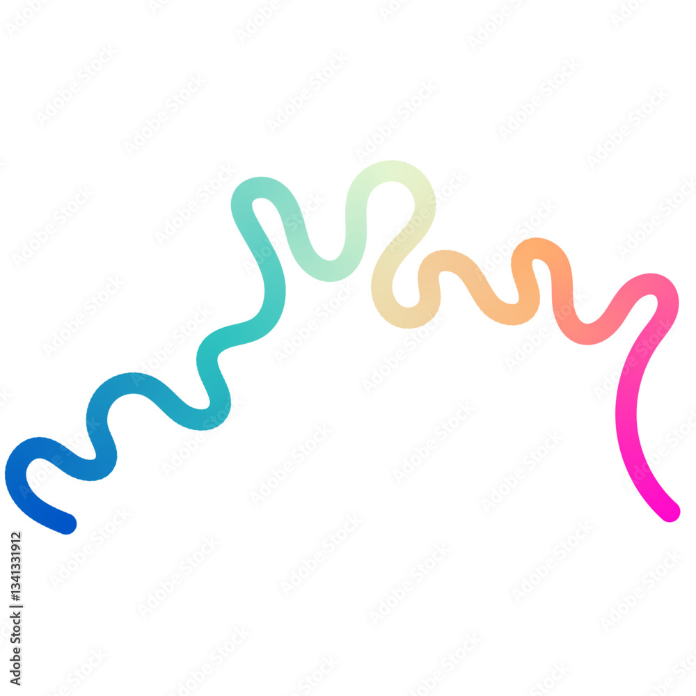 Abstract wavy line pattern with colorful gradient line shapes Abstract wavy line pattern with colorful gradient line shapes