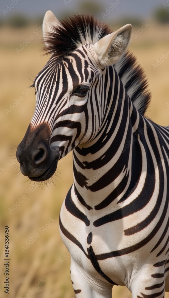 Naklejka premium Seamless zebra-stripe pattern for exotic black and white safari fabrics