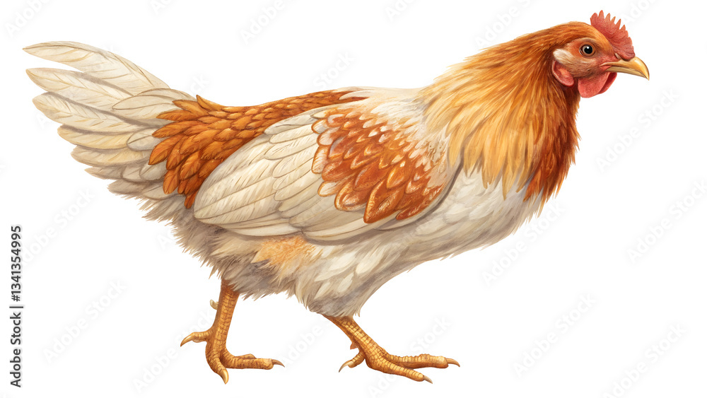 Fototapeta premium Chicken isolated on white