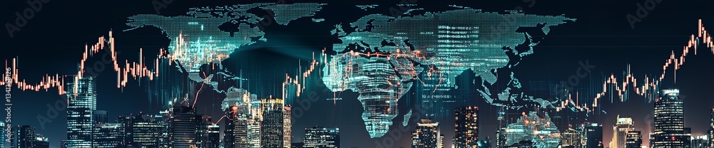 Fototapeta premium Mixed media is used by the Business Control Panel for business intelligence purposes