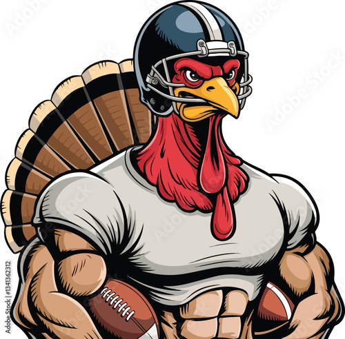 Touchdown Turkey The Football Feathered Beast