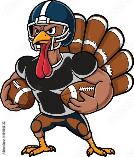Touchdown Turkey The Football Feathered Beast