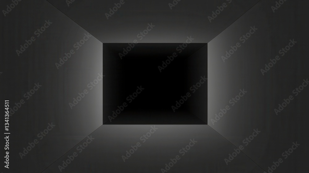 Intriguing Dark Room Design: Exploring Geometric Shapes in Modern Architecture