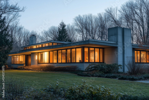 modern building at night