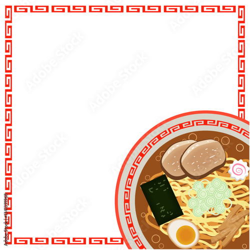 ラーメン真上アングルフレーム