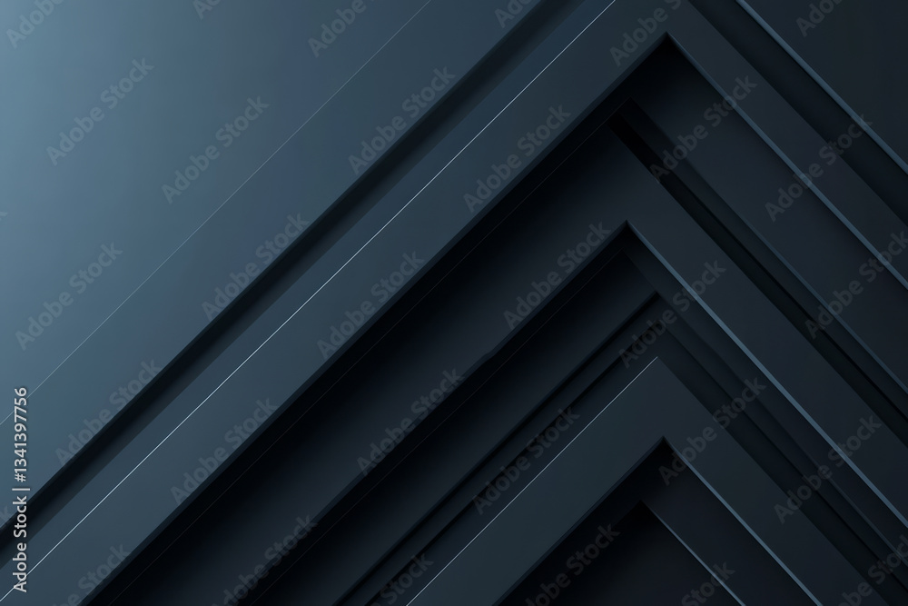 Obraz premium A sleek and modern minimalist 3D hexagonal background with subtle shadow depth. The monochrome color scheme, soft lighting gradients, and precise geometric symmetry create a clean, elegant design,