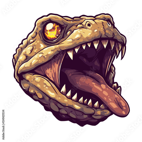 Esports logo featuring a stylized creature with an open mouth and sharp teeth on a white backdrop, representing the team Blight