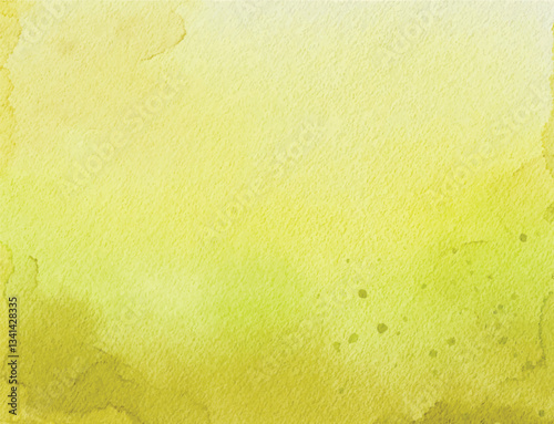 Abstract green watercolor background with paper texture