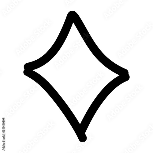 Sparkle Outline Hand-drawn Shape
