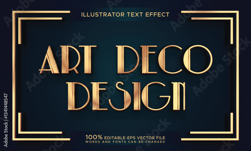 art deco font design