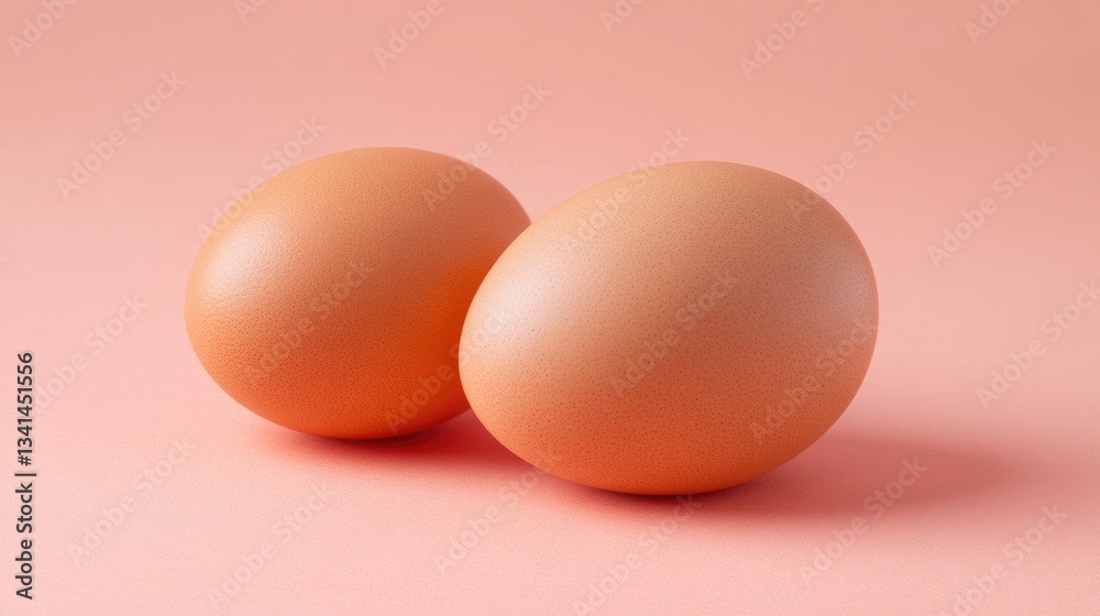 Fototapeta premium A peach-colored background with a smooth matte finish and even lighting