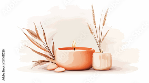 vector of an aromatherapy shop design
