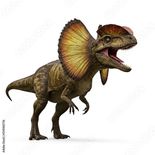 Fototapeta Naklejka Na Ścianę i Meble -  dilophosaurus 3d render