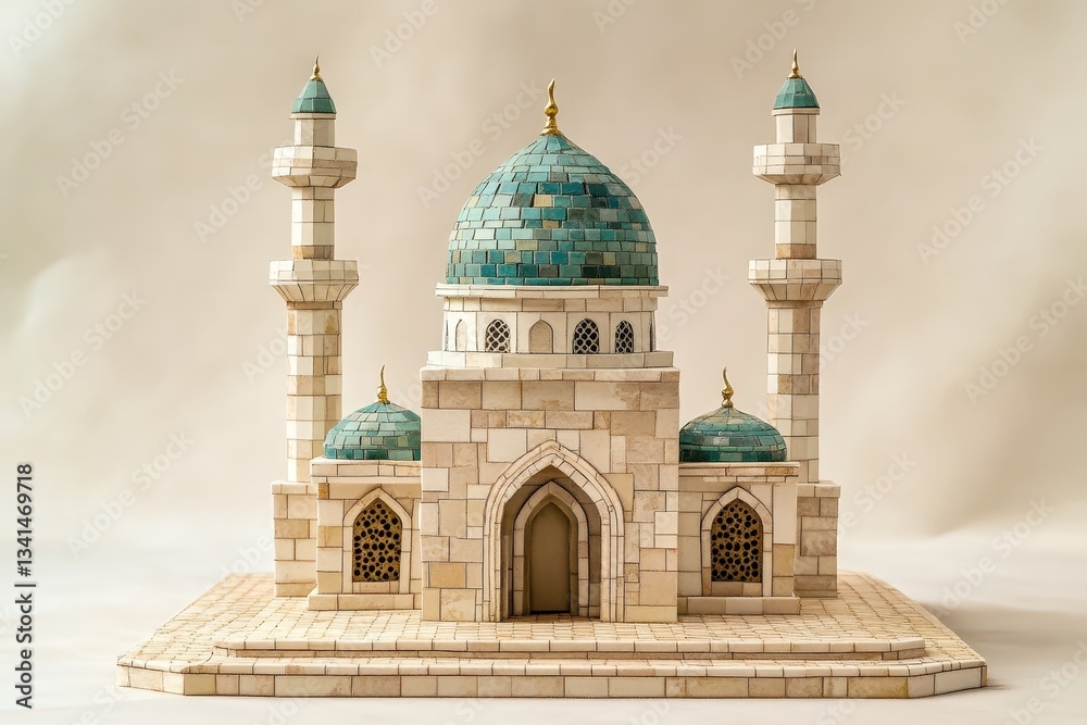 Obraz premium A Miniature Mosque Displayed